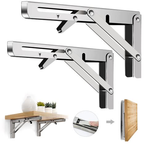 folding metal bracket|heavy duty folding shelf brackets.